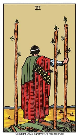 three of wands