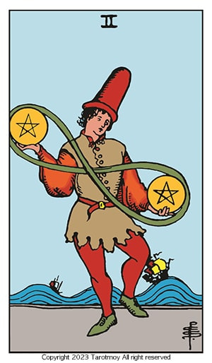 two of pentacles