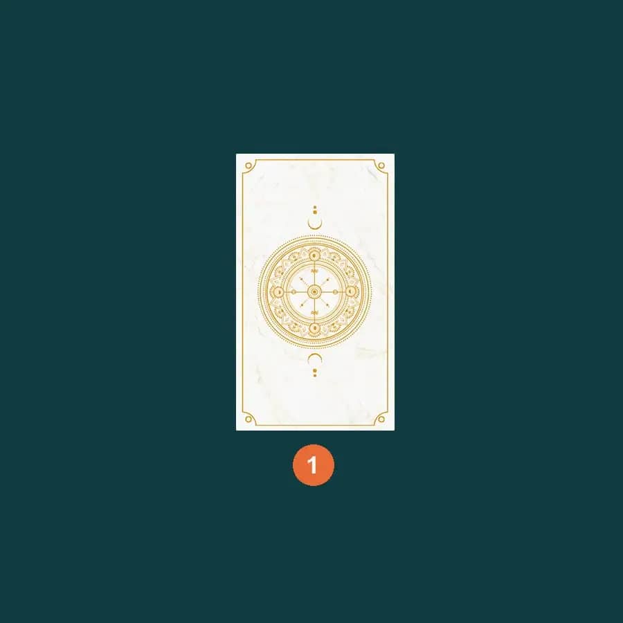 daily one-card spread
